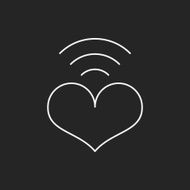 love heart line icon N10