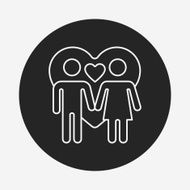 couple line icon