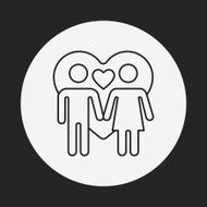 couple line icon N3