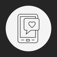 love message line icon N15