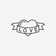 love heart line icon N24