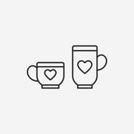 lover cup line icon N4