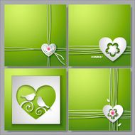 Backgrounds with love heart and flower N2