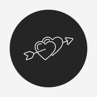 love heart line icon N25