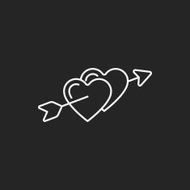 love heart line icon N26