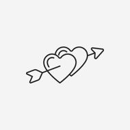 love heart line icon N28