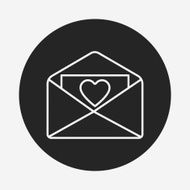 love letter line icon N9