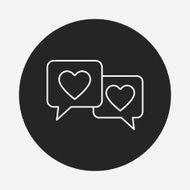 love message line icon N17