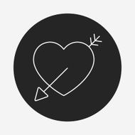 love heart line icon N29