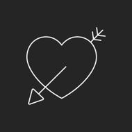 love heart line icon N30