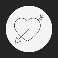 love heart line icon N31