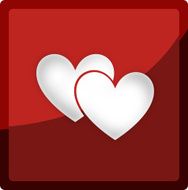hearts app button icon symbol N5