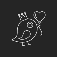 lover birds line icon N10