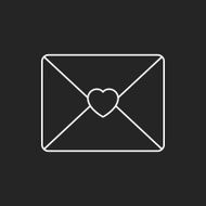 love letter line icon N14