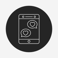 love message line icon N23