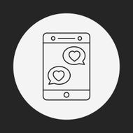 love message line icon N25