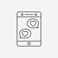love message line icon N26