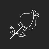 flower bouquet line icon N18