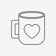 lover cup line icon N8