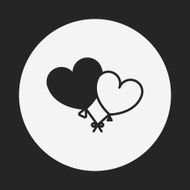 heart balloon icon N8