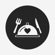 valentine&#039;s day meal icon N5