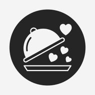 valentine&#039;s day meal icon N8