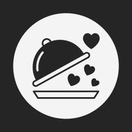 valentine&#039;s day meal icon N10