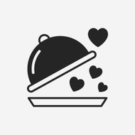 valentine&#039;s day meal icon N11