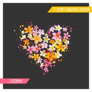 Tropical Flowers Graphic Design - for t-shirt fashion prints N12