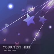 blue and purple falling star or meteor background template