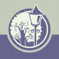 lantern and tree