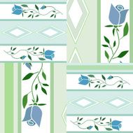 Patchwork floral pattern background with decorative elements N2