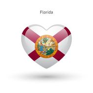Love Florida state symbol Heart flag icon N2