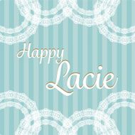 classic romantic green lace invitation card