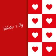 Vector Design - eps10 Overlapping Heart Shapes Background
