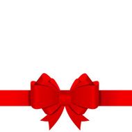 Gift Bow with Ribbon Vector Illustration N5