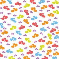 Colorful Hearts Background N4