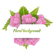 Colorful floral collection with leaves and flowers N11
