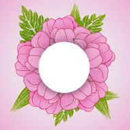 Floral background with daisy in pastel colors N3