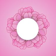 Floral background with daisy in pastel colors N4