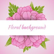 Floral background with daisy in pastel colors N5