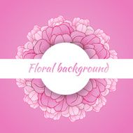 Floral background with daisy in pastel colors N8