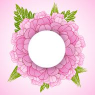 Floral background with daisy in pastel colors N9