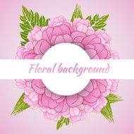 Floral background with daisy in pastel colors N12