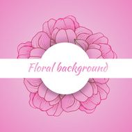Floral background with daisy in pastel colors N13