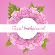 Floral background with daisy in pastel colors N14