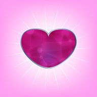 Heart sign icon vector illustration