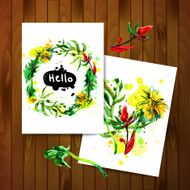 Watercolor Flowers N107