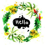 Watercolor Flowers N108