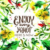 Watercolor Flowers N110